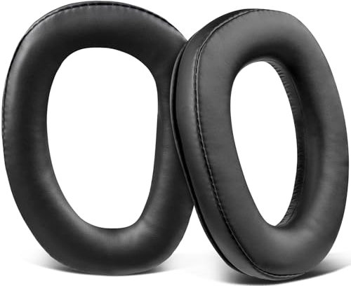 SOULWIT Proteinleder Ersatz Ohrpolster für Sennheiser GSP 370/350/303/302/301/300 Kopfhörer, Ersatzpolster für GSP370, GSP350 Headset, Polster mit geräuschisolierendem -Schaum