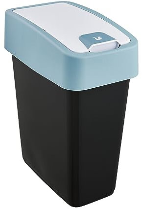 keeeper Poubelle Premium avec Couvercle Basculant, Soft Touch, 10 L, Magne, Nordic Blue