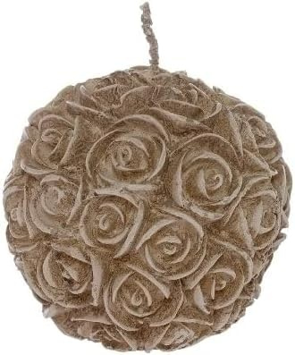 My Flair Rosenkerze 8x8x8 cm - Dekokerze Mehrfarbig - Blume Handgefertigt | Edle Rosenform Tischdeko aus Wachs - Besondere Geschenkidee für Hochzeit & Geburtstag - Stilvolles Wohnaccessoire Handarbeit