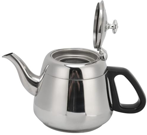 Tea Kettle, Induction Teapot Tea Kettle with Flute Stainless Steel Stovetop Tea Kettle with Filter Tea Pots for Stove Top Hot Water(1.5L)