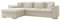 Mirjan24 Ecksofa Diana Cord, Eckcouch mit Bettkasten und Schlaffunktion, Elegante Couch, Polsterecke Sofa, Couchgarnitur, L-Form Schlafsofa, Farbauswahl (Poso 100, Seite: Links)