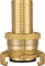 Poppstar Messing Saug- und Hochdruckkupplung (Kupplung 1 1/4 Zoll Schlauchtülle) mit Dichtung und Kontermutter, für 31,8mm Schlauch-Innendurchmesser
