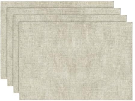 Artoid Mode Beige Platzsets 4er Set, 30x45 cm Saisonnal Urlaub Tischsets Esstisch Platzdeckchen Küche Party Deko