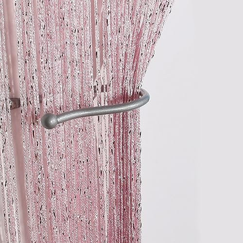 John Aird Jazz Glitter String Curtain Panel (Pink)
