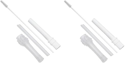 Nûby 9815 Ersatz-Trinkhalm für auslaufsichere Trinkhalmflaschen inkl. Reinigungsbürste (Packung mit 2)
