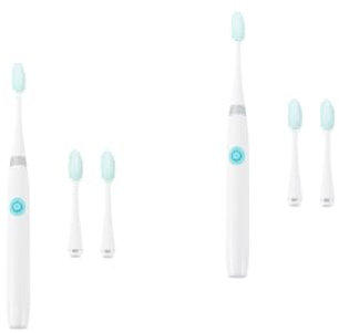 Gatuida 2st Reisezahnbürste Zahnbürsten Schallzahnbürste Elektrische Zahnbürste Batteriebetriebene Zahnbürste Tragbar Reisen