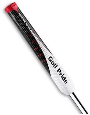 *NEW* Golf Pride 2024 Reverse Taper Round Large Jumbo Putter Grip - Unisex, Stroke Enhancement, Soft & Tacky, Superior Traction, 68g, 0.580 Round - Stylish Black/White/Red