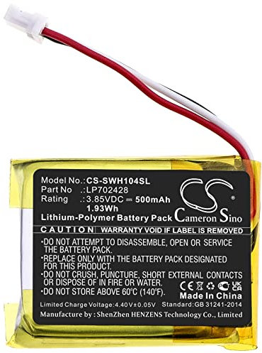 LoHuo Batterie de rechange 500 mAh / 1,93 Wh compatible avec Sony WF-1000XM4 Charging Case LP702428