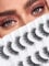 Wispy Lashes Wimpern Natürlich 16mm Flauschige Künstliche Wimpern C Curl Strip Wimpern Mit Dünnem Band Falsche Wimpern Fake Lashes Wimpern Extensions Siligli 7 Paar