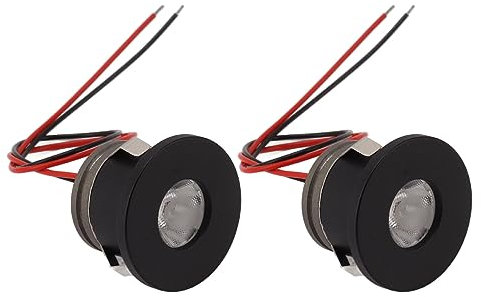 2 Stück Mini-LED-Einbaustrahler, 12 V, Unter Dem Schrank, LED-Leuchten, Mini-Strahler, 80 Lm, Kleiner LED-Strahler, Schmuckschrank, Vitrine, Akzentlicht