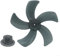 1PC 16 In 5-leaf Electric Fan Blade, Household Plastic Fan Blade Leaves Replacement Parts with Nut Cover For Pedestal Fan Table