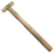 PTL Mini martillo de latón para hacer joyas, para dar forma delicada, remachar e ideas de regalo, color amarillo, mango de plástico, 100 g, 22 cm