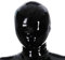 Schwarze Latex Maske,Gummi Kapuzenmasken mit nur Nasenöffnung,Unisex Party Cosplay Maskenball Kostüme-S