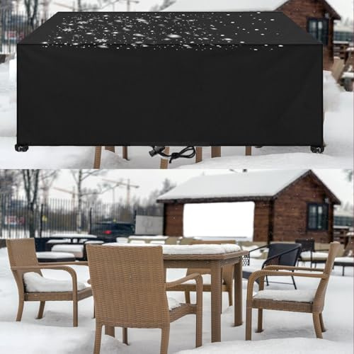 AUUZPI Winterabdeckung Für Gartenmöbel 175x150x34cm/LxBxH Garden Table Covers Waterproof,Rectangular Outdoor Furniture Covers, Patio Table Covers Waterproof Square for Garden Sofa Table Chair Set