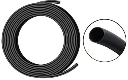 Wenzhou Hongxin E305314 Isolierschlauch HXT600 Kabel Schutz Schlauch Ø 4 mm innen PVC (Schwarz 5 Meter)