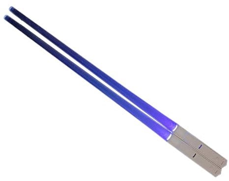 Bodhi2000 Light Up Party Supplies Glow in Dark Chopsticks 2pcs Led Lightsaber with Lr41 Batteries Luminous for Fun Dining Glowing Utensils Sushi Purple