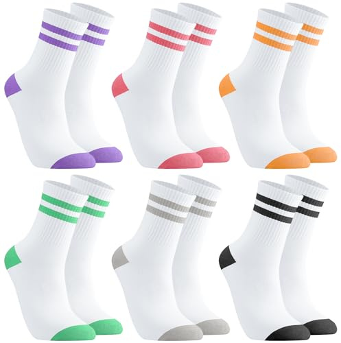 Utensilsto 6 Paare Tennissocken Damen 38-42 Sportsocken Baumwollsocken