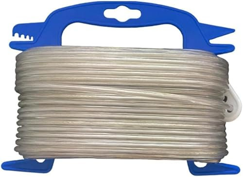 to do home Wäscheleine 20 m – Transparente Wäscheleine mit Stahlkern – 2,5 mm stark – Wetterfest & UV-beständig – Unauffälliges Design für Balkon & Garten