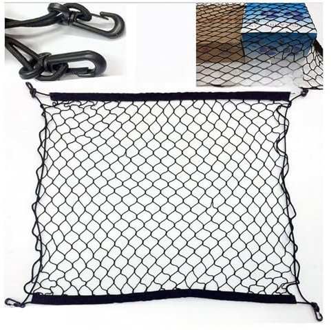 spshi Gepäcknetz für Ford Mondeo 1993-2022 CDW GEW, Kofferraum Netz -Gepäcknetz Auto -Kofferraumnetz -Auto Netz, Elastischer Rand Hält Lasten Fester -Mit 4 Großen Haken