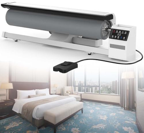 FLNOZAMZ 2950W 900mm Machine à Repasser Commerciale à Rouleaux | Presse à Vapeur rotative Professionnelle pour Linge d'hôtel et draps de lit avec pédale
