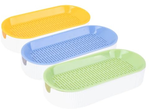 JUMPLAWN 3stücke Katzengras Pflanzkasten Für Haushalt Erdloser Hydroponischer Pflanzer Aus Kunststoff Praktische Pflanzbox Mit Deckel Für Katzenpflanzen Einfach Zu Verwenden Und Langlebig