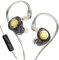 in Ear Monitors Headphones, Wired in-Ear Earbuds EDX PRO HIFI Deep Bass Sound Headphones Stage Earphone Dual Magnetic Dynamic Driver, for Singer Musician DJ Stage (With Mic)
