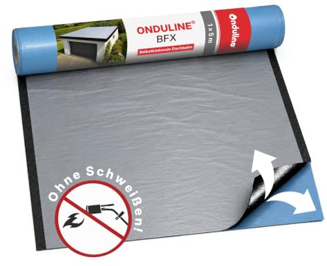 Onduline® BFX® Rolle, mit metallischer Oberschicht und hoher Klebekraft anthrazit 5x 1m (Anthrazit)
