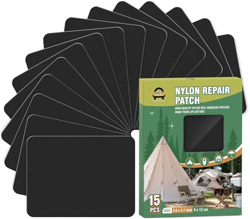 Down Jacket Repair patch, Self-Adhesive Repair patches for Clothing, Waterproof Nylon Fabric Repair Tape for Puffer Jacket, Tent, Backpack, Sleeping