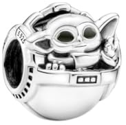 Lkwidi Damen Grogu & Crib yoda Charm Anhänger für Armband 925 Sterling Silber Geburtsstein Charms Beads passend für Armband-