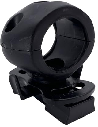 Generisch Helm Taschenlampenhalterung – Helmet Light Mount | Quick Release Flashlight Holder – ABS Material 23g 21mm Durchmesser Stark Langlebig Vielseitig Ideal für Outdoor Camping Arbeit Beleuchtu