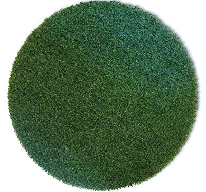 Abtec 406mm (16) Floor Cleaning Buffer Pads, Fibreglass, Pack of 5, Green Super Scrub, Compatible with Wood, Concrete, Ceramic, Floor Pad