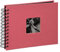 Hama Fotoalbum 24x17 cm (Spiral-Album mit 50 schwarzen Seiten, Fotobuch mit Pergamin-Trennblättern, Album zum Einkleben und Selbstgestalten) flamingo-rot/-rosa
