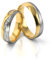 JC Trauringe Gold 750 Paarpreis Bicolor Gelbgold Weißgold I Eheringe breit 5 mm I Edle Partnerringe mit Gravur in edler Schatulle I 2 Hochzeitsringe Herrenring ohne & Damenring mit Steinen I PL287
