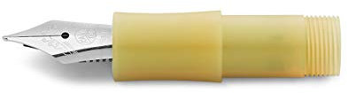 Kaweco FROSTED SPORT Front Part Sweet Banana with Stainless Steel Nib I Premium Fountain Pen Replacement Nib I Exclusive Fountain Pen Stainless Steel Nib Insert I Nib: M (Medium)