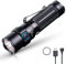 TrustFire MC3 Tactical LED Flashlight 2500 Lumens USB Magnetic Charging Torch Rechargeable Flashlights IP68 Waterproof EDC Flashlight Work Flashlight with Memory Strobe Mode, for Gift Giving