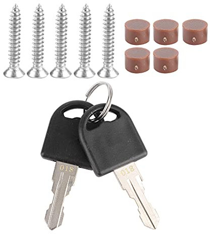 Serratura per porta Lock Serratura per porta del bagno per WC per con 2 chiavi per accessori per auto per roulotte,