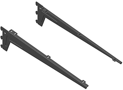 Element System Winkelträger L= 180 mm schwarzmattt Classic 50 Winkel Konsole 10300-00154 für Wandschiene Regal Schiene