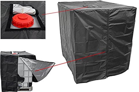 IBC Tank Abdeckung, Upgrade 420D Abdeckplane für Wassertank 1000L, IBC Container , Abdeckplane Schutzhülle Schutzhaube Schutzplane Geeignet für IBC-Tank Behälter Container Regenwassertank