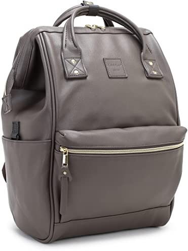 Kah&Kee Damen Leder Rucksack - Elegantes 15 zoll Laptoprucksack für Lehrerinnen und Arbeitsamkeit im Büro mit diebstahl