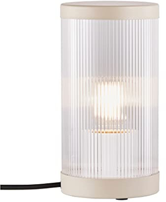 Nordlux COUPAR Outdoor Tischlampe E27 IP54 mit Kabelschalter 13x13x25cm - Sandfarben, 25W, 1 Stück