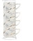 Winlauyet 200ml Lot de 4 tasses à expresso cappuccino en porcelaine avec support chromé tasse à café et thé (Blanc)