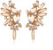 EVER FAITH Kristall Statement Ohrringe, Art Deco Marquise Drop Cluster Braut Bling bunte baumeln Ohrringe für Damen Champagner Gold-Ton