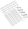 Spares2go Supporto Scorrevole per Porta Frigorifero Integrato compatibile con AEG, per Electrolux, per Zanussi Kit Di Fissaggio (Confezione da 4)