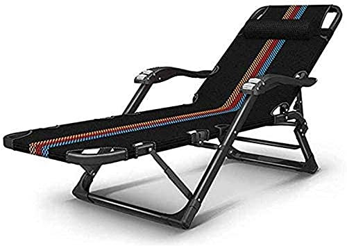 PACUM Stühle, Klappstühle, Campingstühle, Garten-Lounge-Stühle, Lounge-Multifunktions-Verstellbare Rückenlehne, tragbare Strand-Lazy-Lounge-Stühle (B) (B) Vision