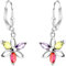SOFIA MILANI - Boucles d'Oreilles pour Femme en Argent 925 - avec Pierre de Zircon - Boucle d'Oreille Pendantes en Forme de Fleur - E2340