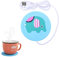 USB Tassenwärmer, Getränkewärmer, Kaffeewärmer, Teewärmer, Elektrische Heizplatte, USB Tassenwärmer Flach Tee-Kaffee-Milch-Kaffeewärmer, Geeignet für Den Büro/Heimgebrauch, Blau