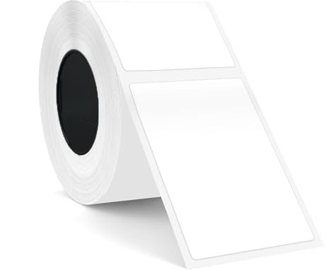 SUPVAN KATASYMBOL T50M Pro/Plus Etikettenband Papier, Wasserfeste Etikettenfür Heim, Schule, Büro, 50 mm x 70mm, 110 Etiketten/Rolle, Schwarz auf Weiß