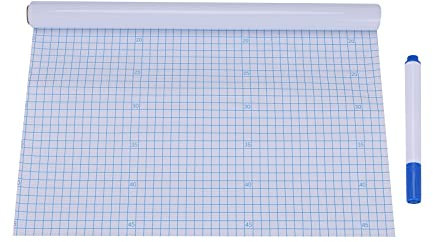 TsoLay Schaelen und Haften Weisswandtafel PVC Tafel Wandaufkleber Frei Textmarker 45cmx200cm / Stueck Gross Fuer Kinderzimmer B17