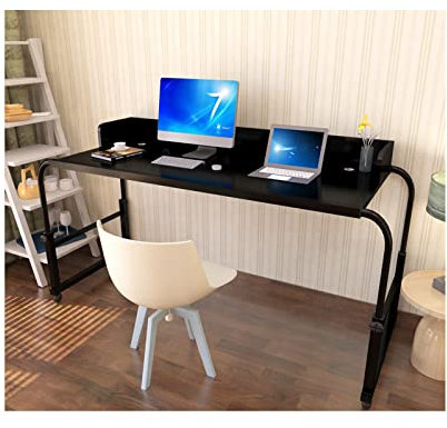 Mesa sobre la Cama Mesa Auxiliar de Cama Escritorio portátil con Ruedas Mesa sobre la Cama Escritorio para computadora Ajustable en Altura Estación de Trabajo de pie Bandeja para Alimentos