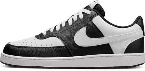 NIKE Court Vision Lo, Sneaker Hombre, Black White, 45.5 EU